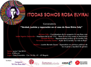 Conversatorio. ¡Todas somos Rosa Elvira! Entrada libre