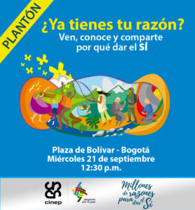 ¿Ya tienes tu razón? Ven, conoce y comparte por qué dar el SÍ