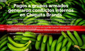 Pagos a grupos armados generaron conflictos internos en Chiquita Brands