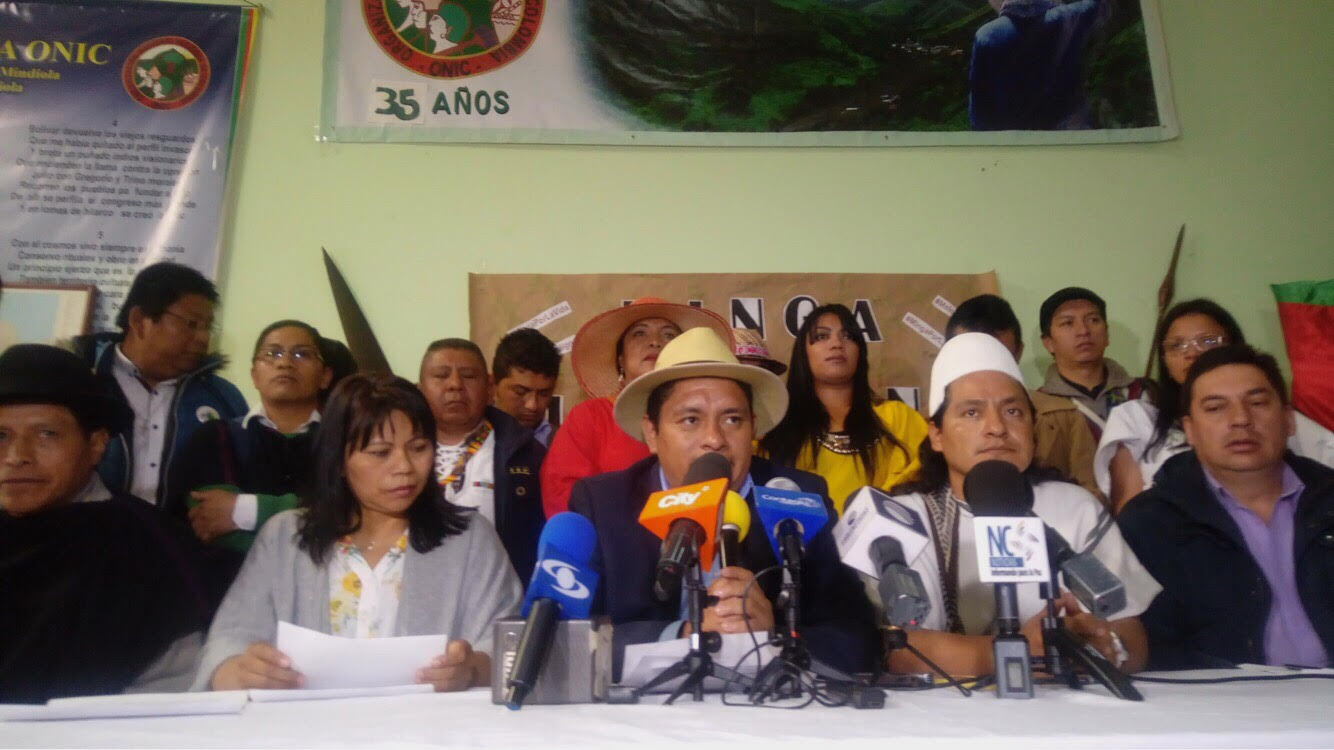 Minga Nacional Indígena por la Vida convoca a Negociación Nacional al Gobierno Santos