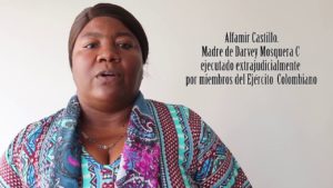 Atentan contra Alfamir Castillo Bermudez, madre de ejecutado por el ejercito, amenazada desde la audiencia contra el general Montoya