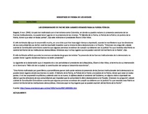 dhColombia Registros de Intervenciones EXpresidente AUV Registros de Intervenciones EXpresidente AUV pdf