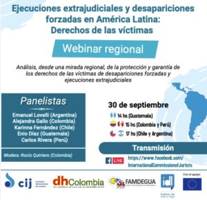 Panorama de las desapariciones forzadas y ejecuciones extrajudiciales en Colombia, Guatemala y Perú