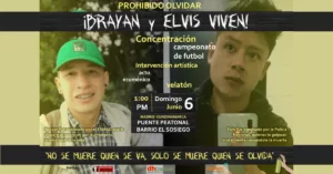 Brayan Niño y Elvis Vivas, asesinados por el ESMAD/Policía Nacional el 1 de mayo de 2021