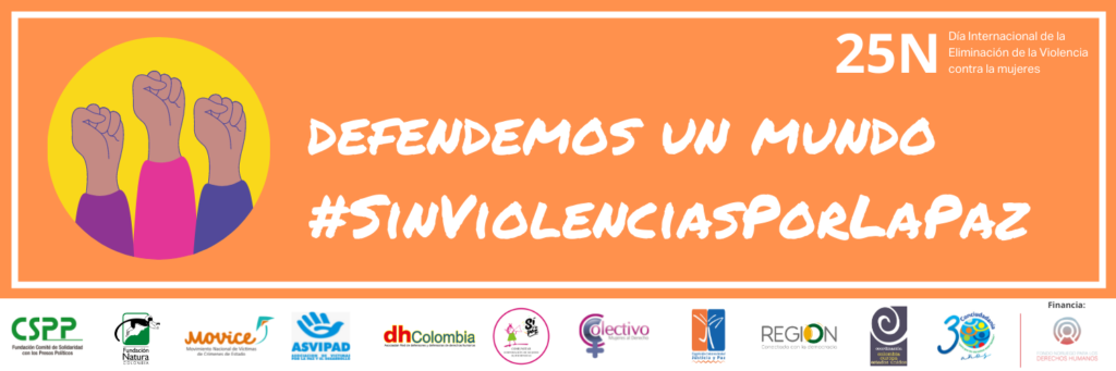 dhColombia 25N Defendamos un mundo #SinViolenciasPorLaPaz P1. Presentacion Twitter Banner