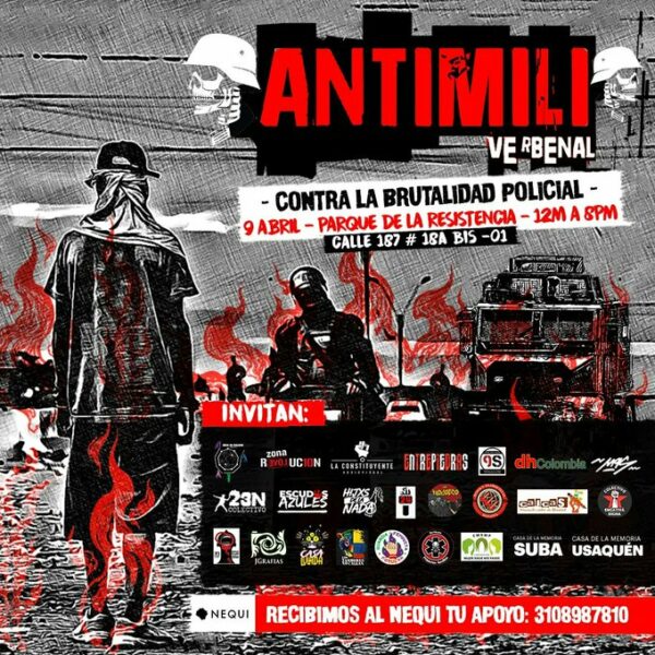 AntiMili en Verbenal/ Contra la brutalidad policial