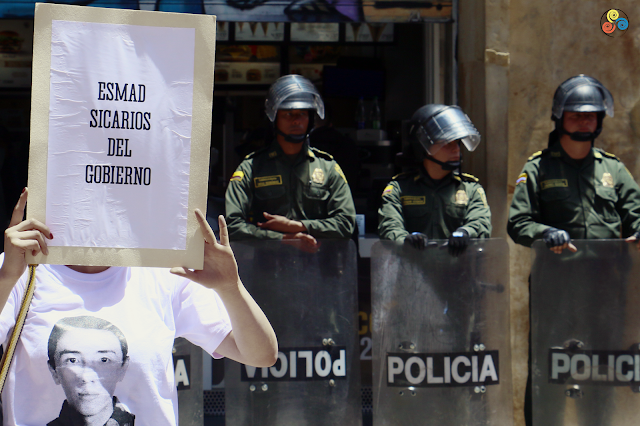 Solidaridad con las víctimas de la brutalidad policial, y el accionar criminal del ESMAD