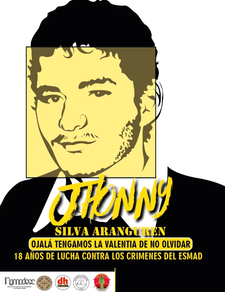 dhColombia Jhonny Silva Aranguren 18 años de impunidad 2023.09.22 jhonny silva 18 anos