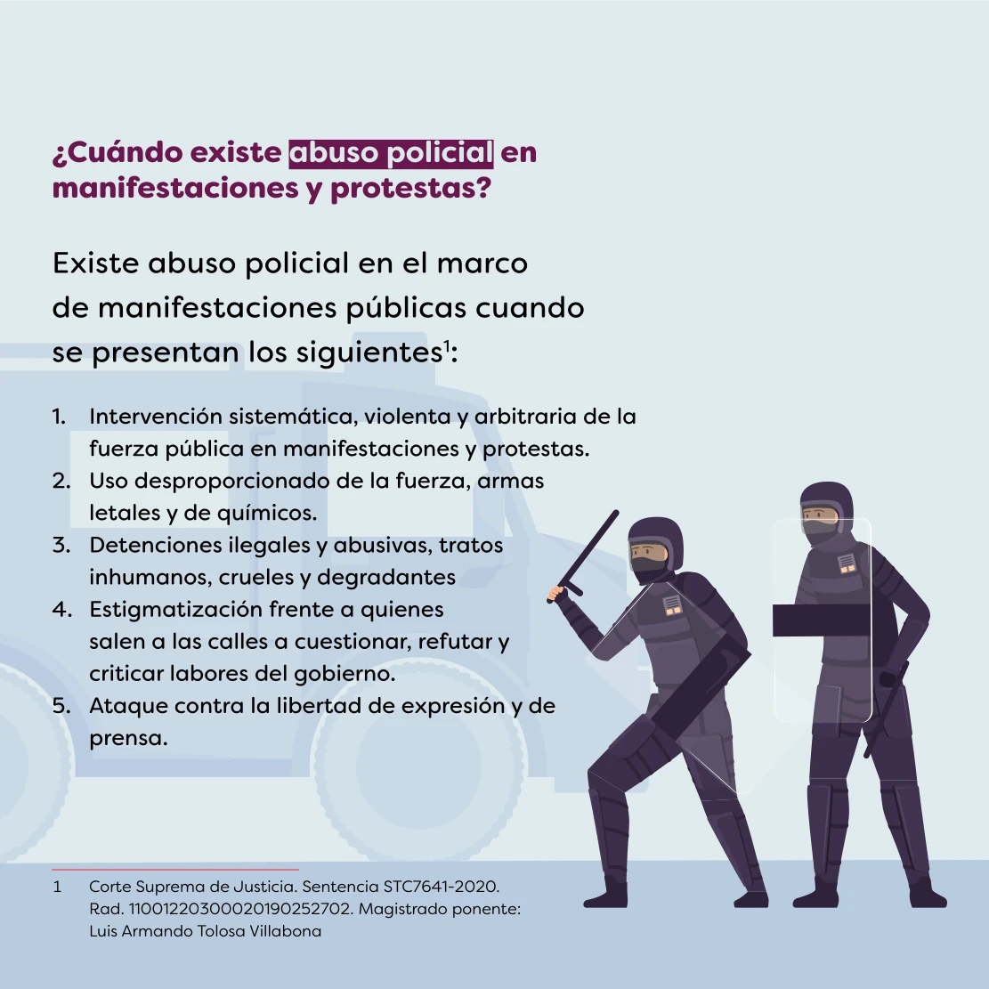 dhColombia Capacitación y gestión del conocimiento en materia de litigio estratégico 6 05 violencia policial