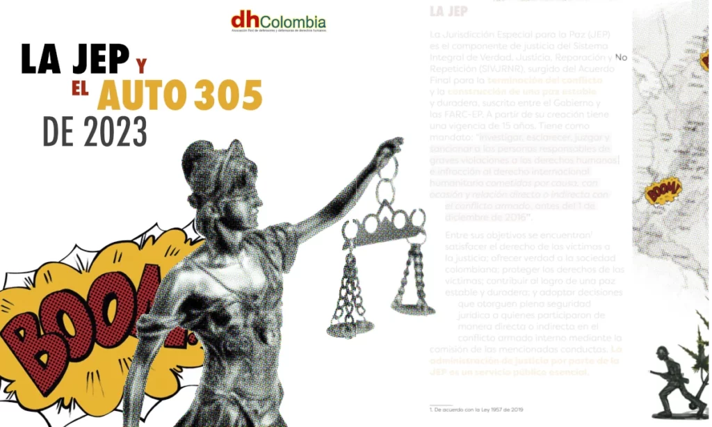 dhColombia Litigio estratégico – personas víctimas de crímenes de sistema 2023.11.17 infografia JEP destacada
